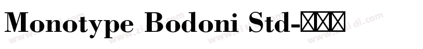 Monotype Bodoni Std字体转换